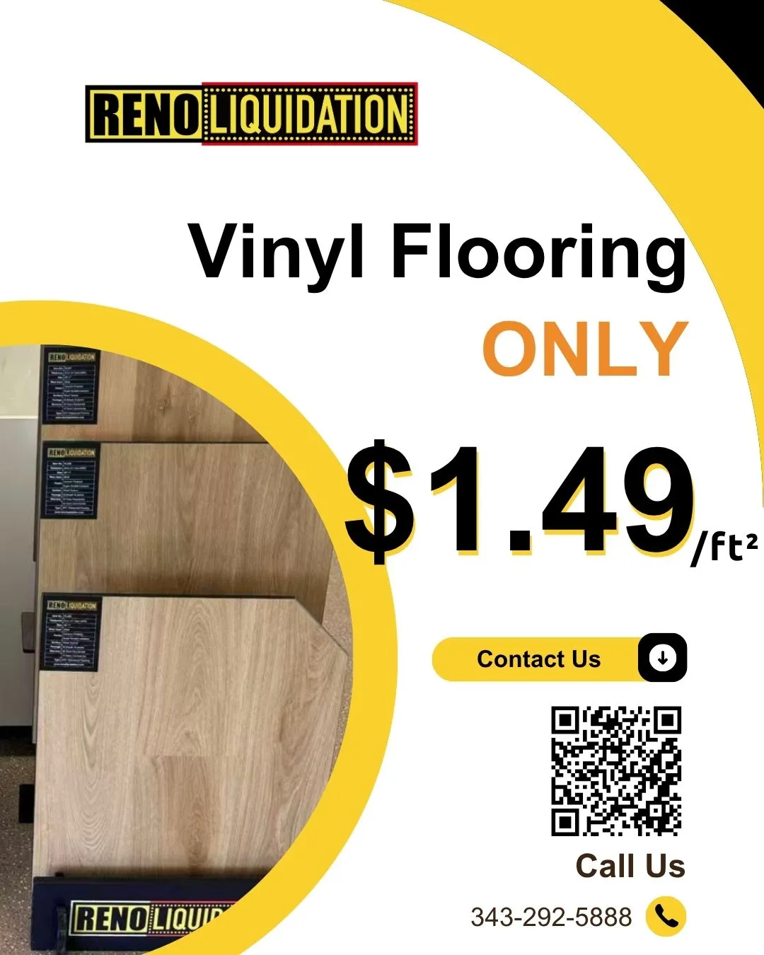 Vinyl Flooring ONLY 1.49