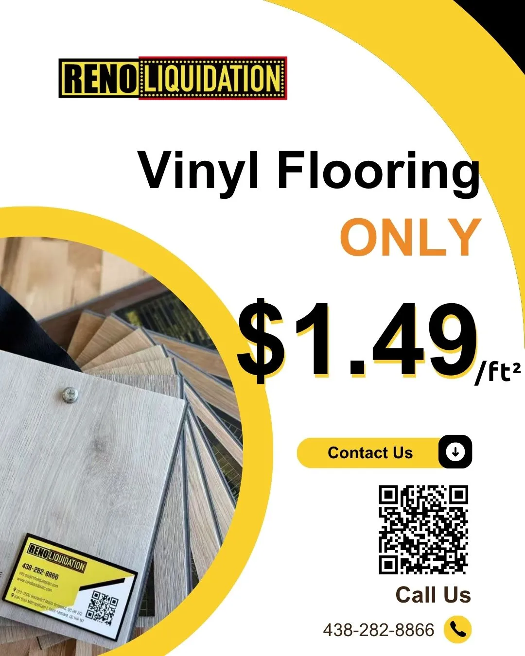 Vinyl Flooring ONLY 1.49